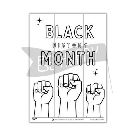 Minful Colouring - Black history month