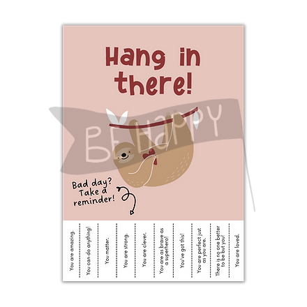 Sloth Tear off Poster