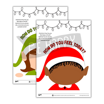 Elf on the Shelf Play-Doh Mats