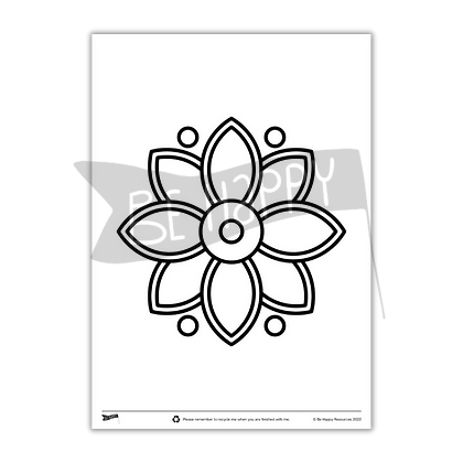 Younger Mandala Colouring
