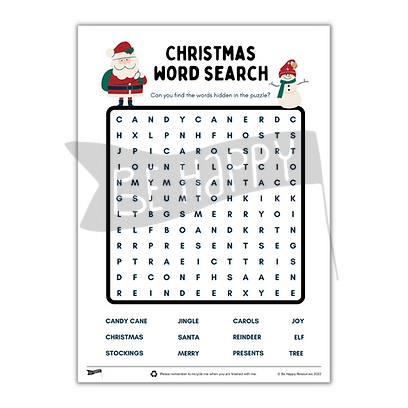 Christmas Word Search