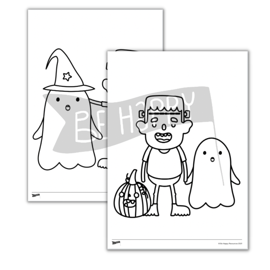 Halloween Colouring 1