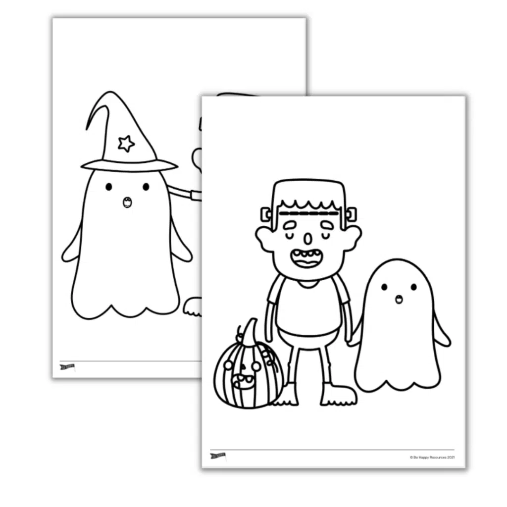 Halloween Colouring 1