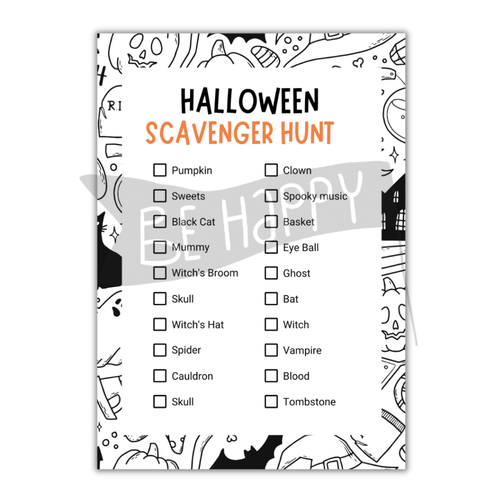 Halloween Scavenger Hunt