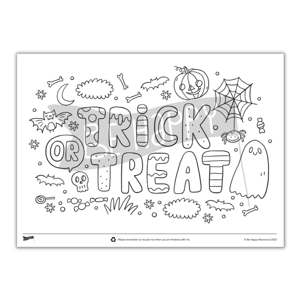 Trick or Treat Colouring