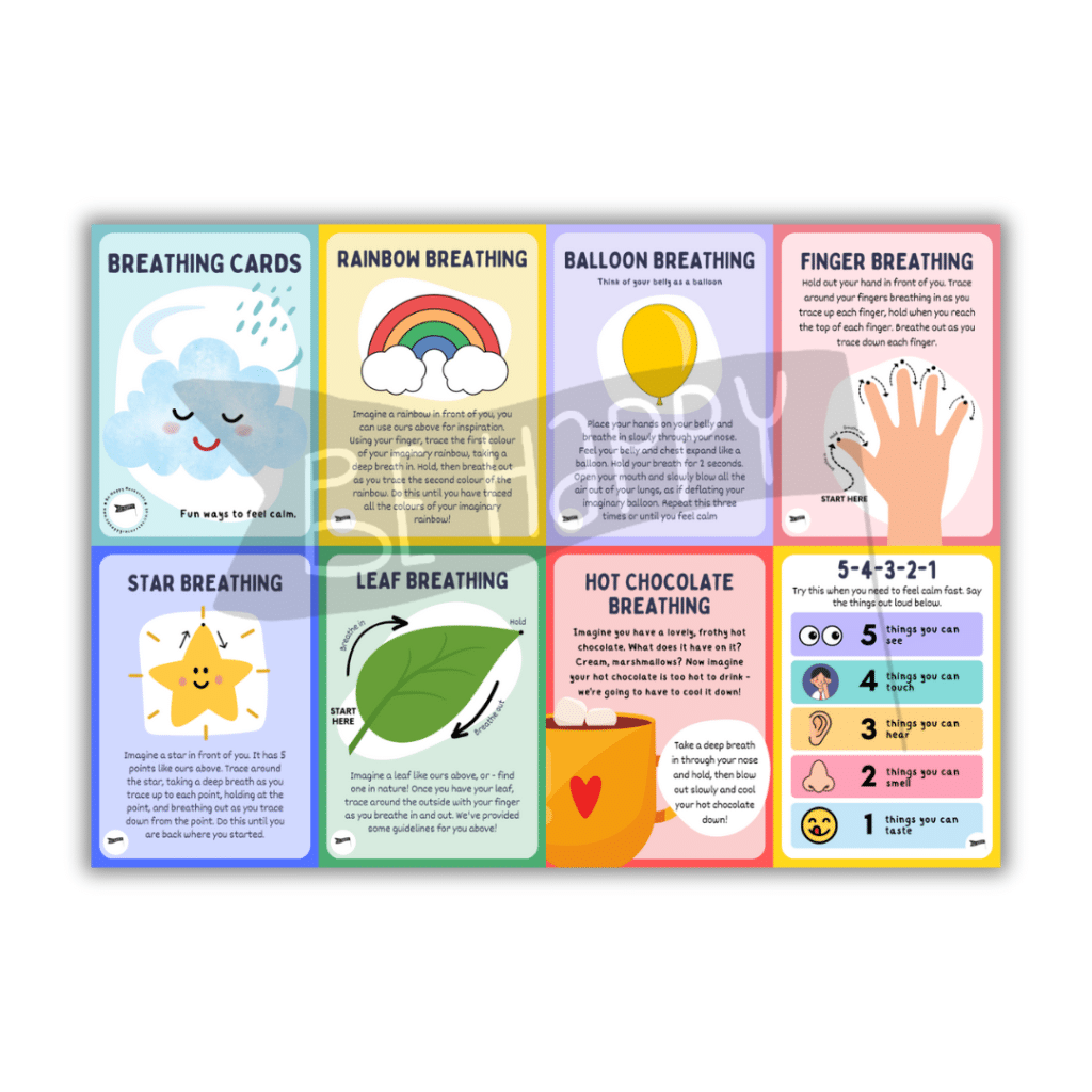 Printable Breathing Cards A7