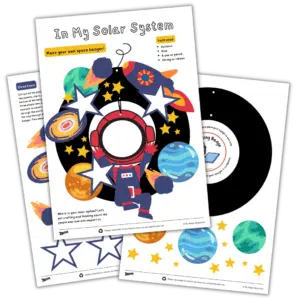 In My Solar System - Space crafts for kids - wellbeing crafts for kids