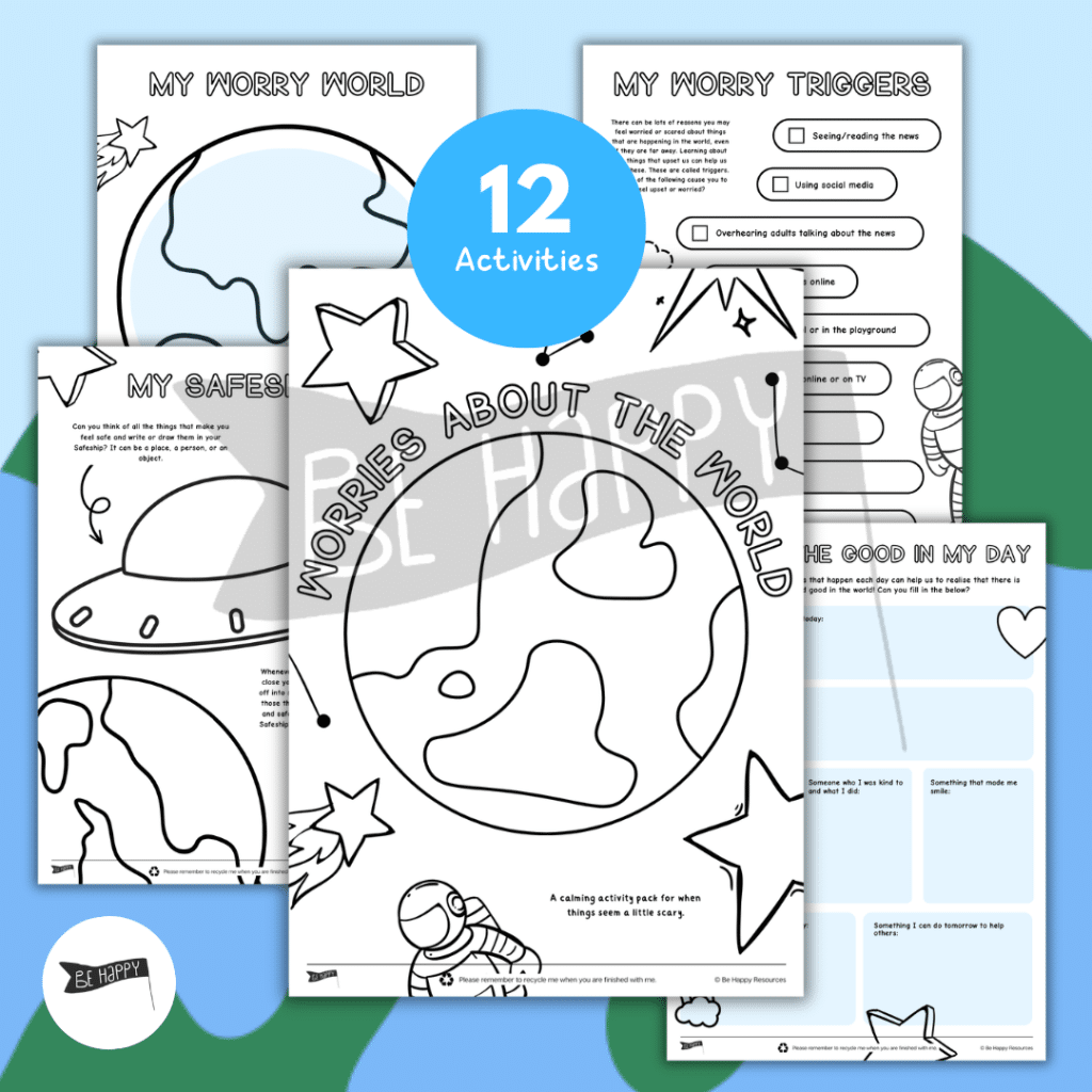 Worries About the World Workbook - A Calming Toolkit to Explore Worries About Global Events