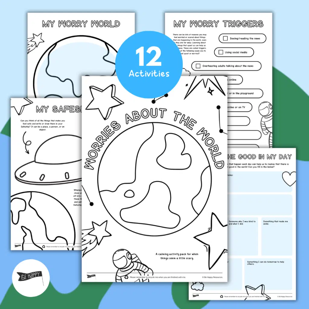 Worries About the World Workbook - A Calming Toolkit to Explore Worries About Global Events