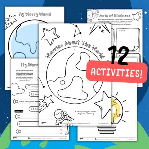 A calming activity pack for children who are worried about news stories such as war, conflict or cost of living crisis.