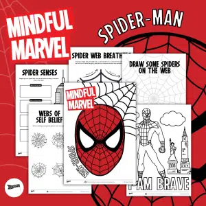 mindful activities with spiderman calming spiderman resources
