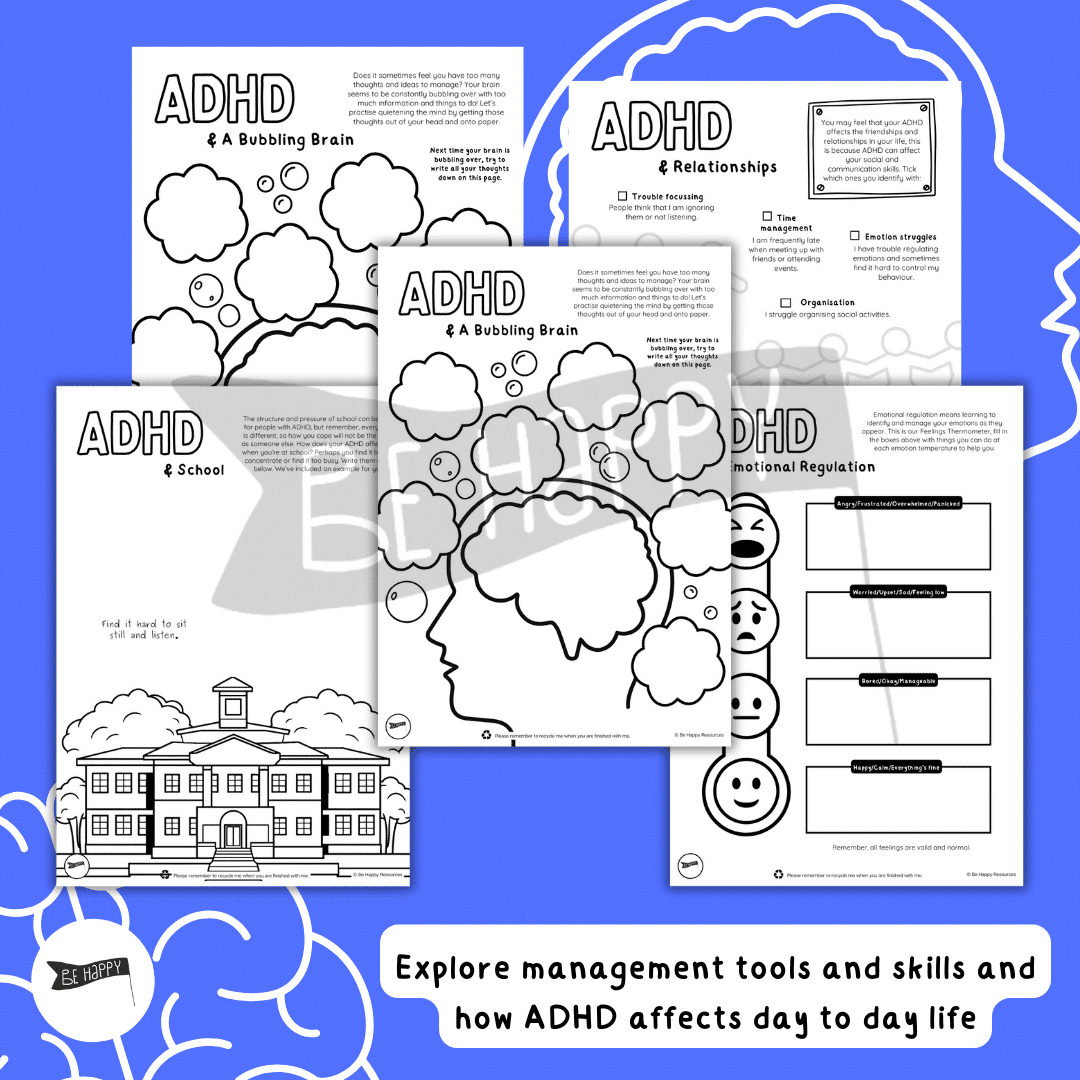ADHD & Me - A Colourable Workbook for Teens, Pre-Teens and Young Adults - Image 3