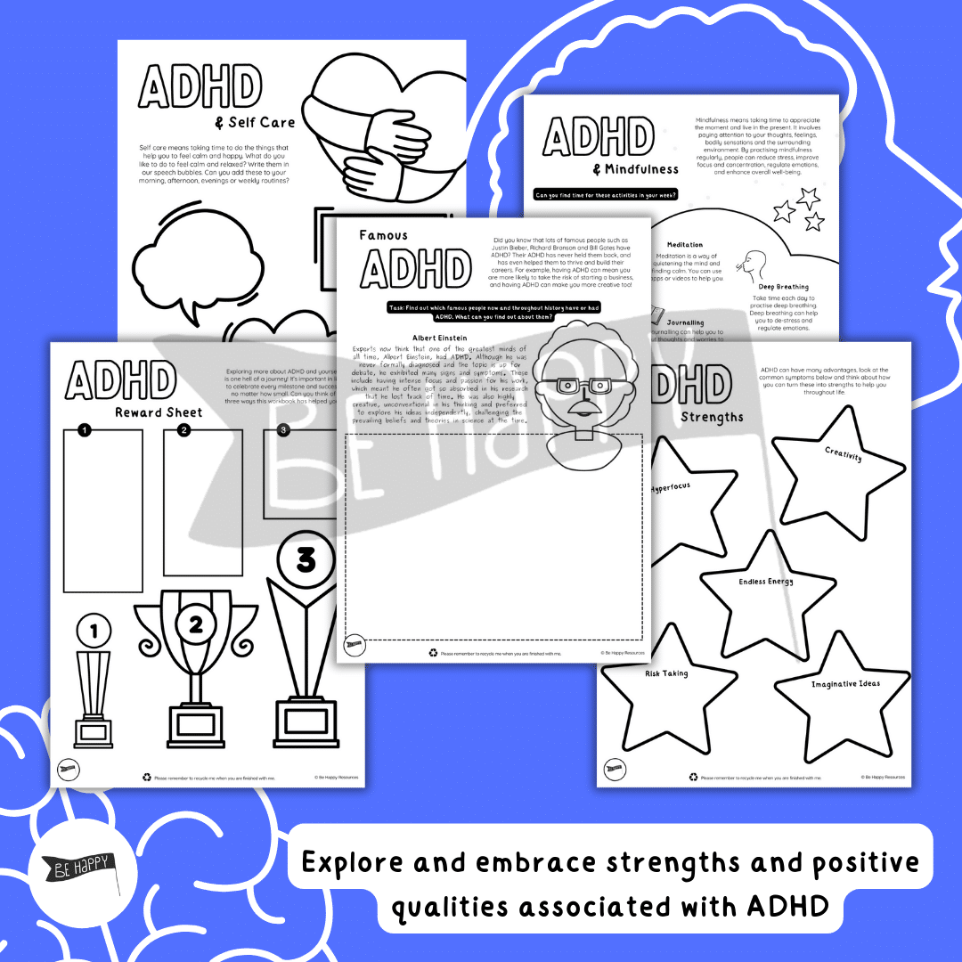 ADHD & Me - A Colourable Workbook for Teens, Pre-Teens and Young Adults - Image 5