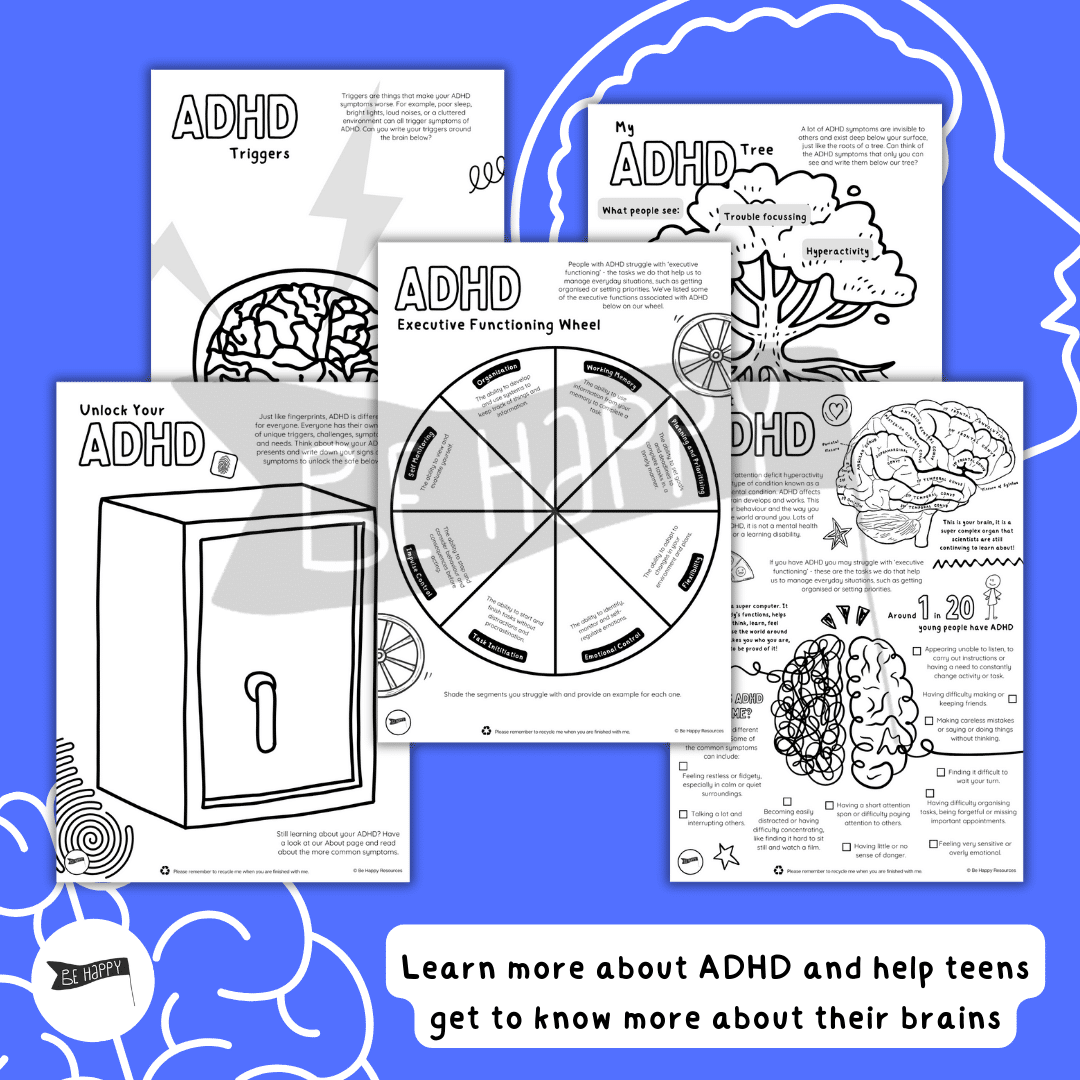 ADHD & Me - A Colourable Workbook for Teens, Pre-Teens and Young Adults - Image 2