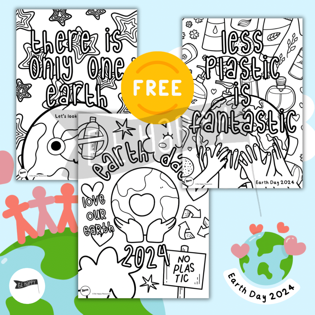 Earth Day 2024 Colouring Sheets - FREE