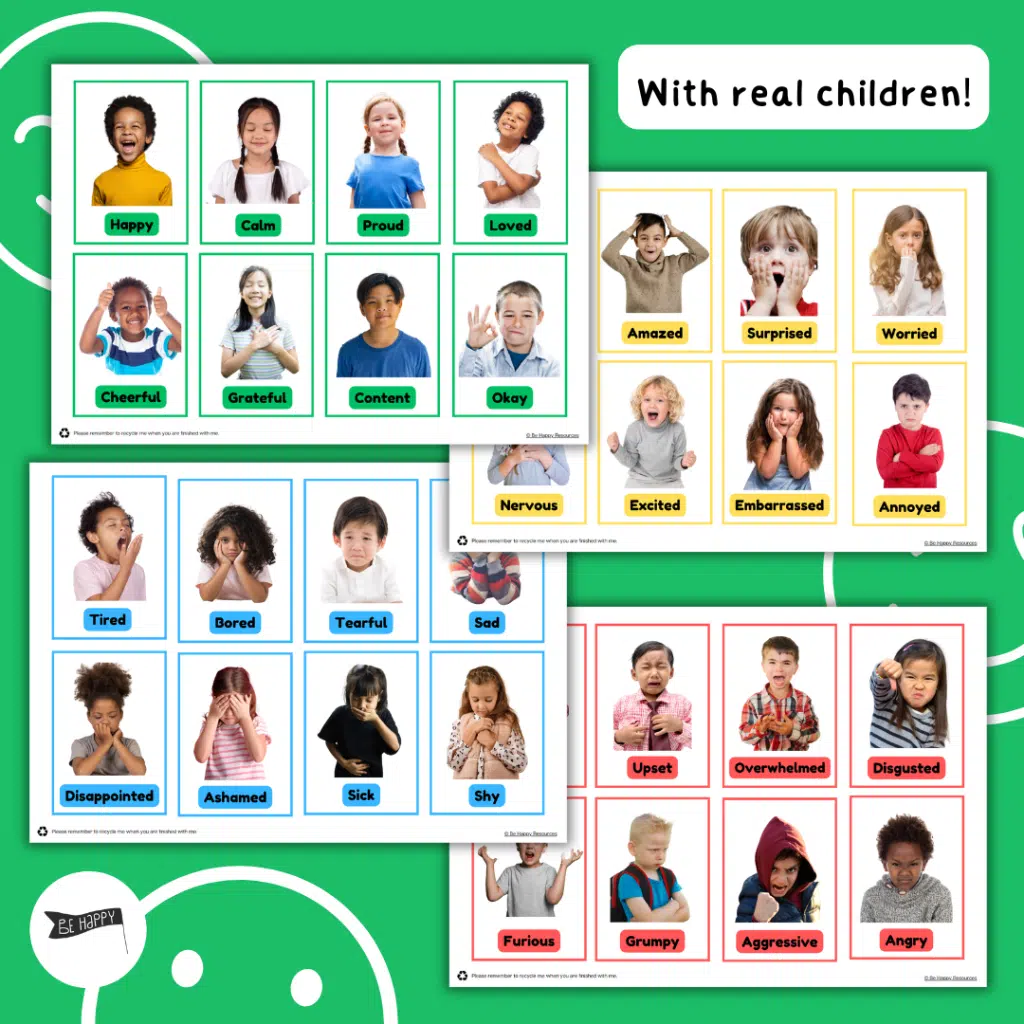 Emotion Flashcards - 32 Emotions