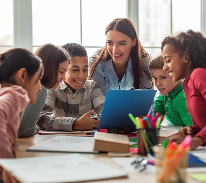kids in a class