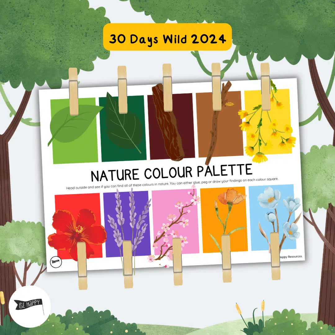 30 Days Wild - Nature Colour Walk - Outdoor Sensory Walk with Colour Chart - Be Happy Resources (1)