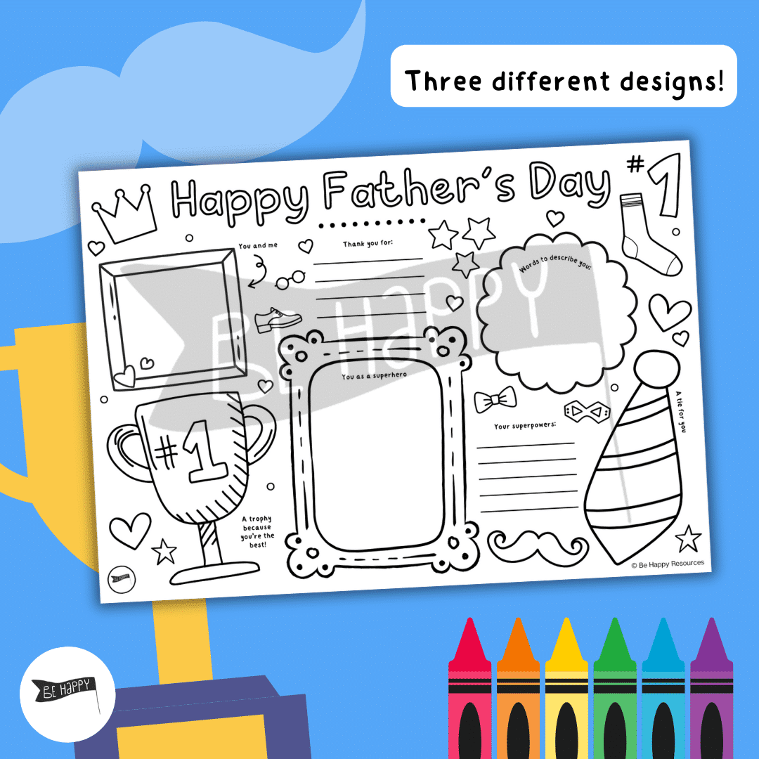 Mindful Father's Day Activity Sheets - Three Designs to Choose From! - Image 2