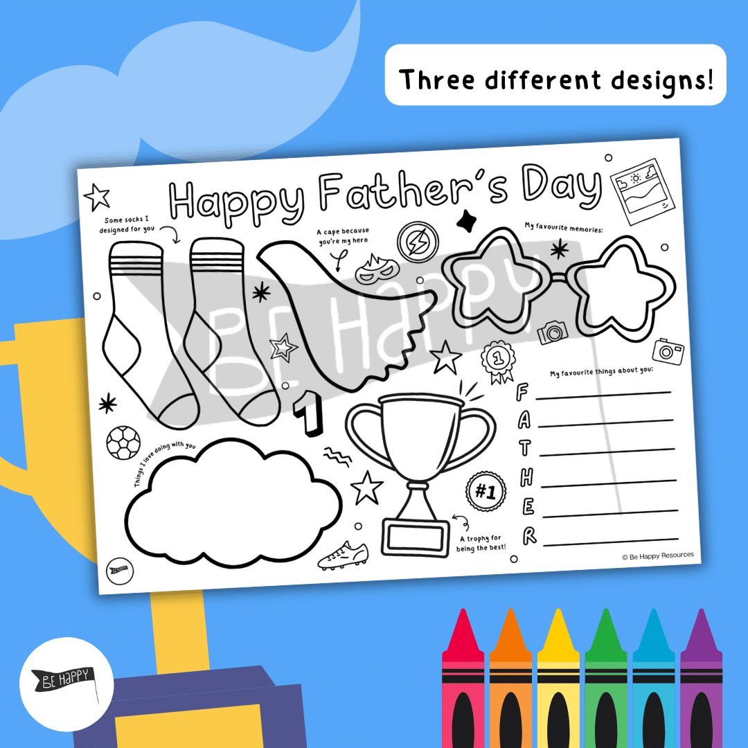 Mindful Father's Day Activity Sheets - Three Designs to Choose From! - Image 4