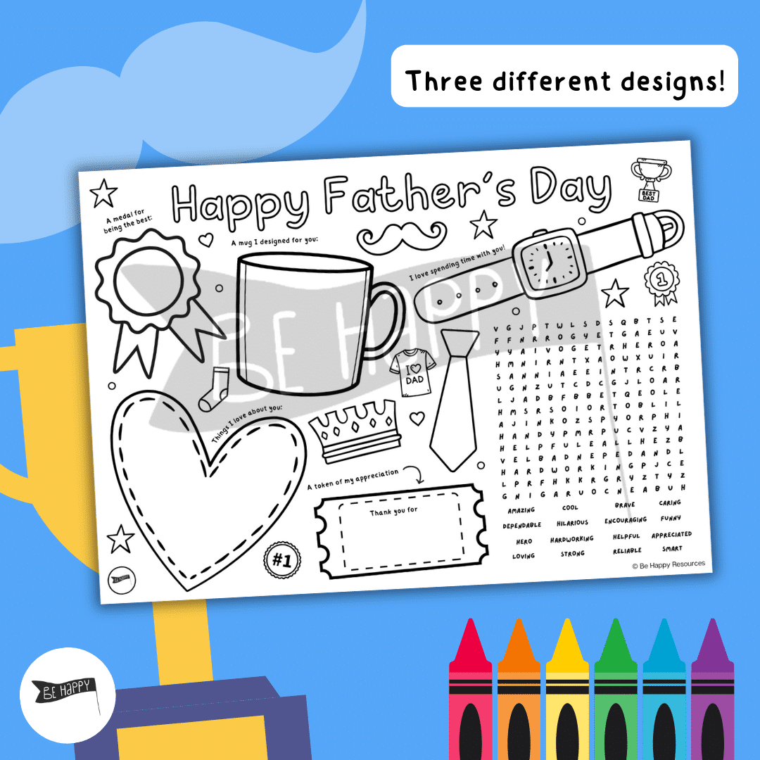 Mindful Father's Day Activity Sheets - Three Designs to Choose From! - Image 3