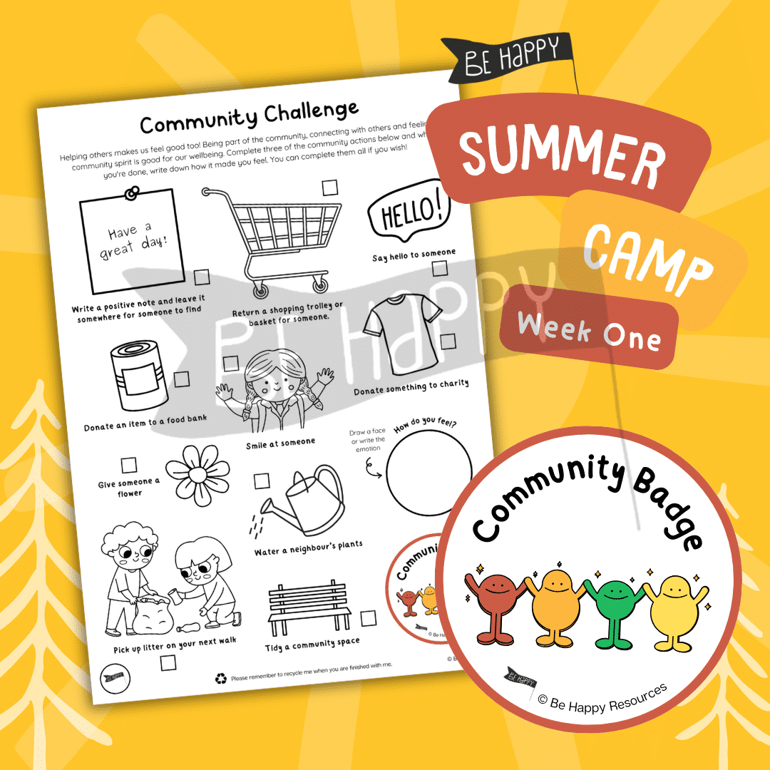 Be Happy Summer Camp 2024 - Week One, Activity Two - Community Challenge