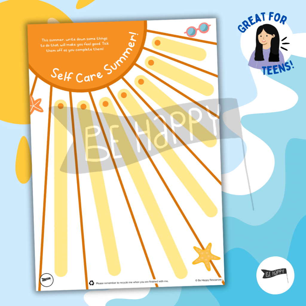 Self Care Summer - Self Care Challenge for Children and Teens