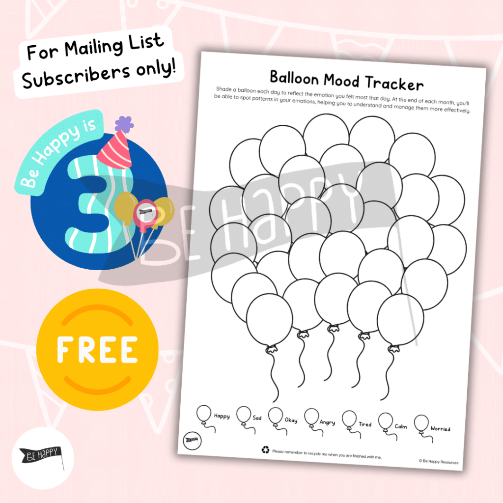 Balloon Mood Tracker - FREE for Mailing List Subscribers!