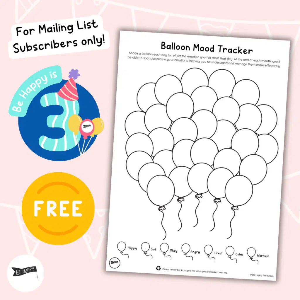 Balloon Mood Tracker - FREE for Mailing List Subscribers!
