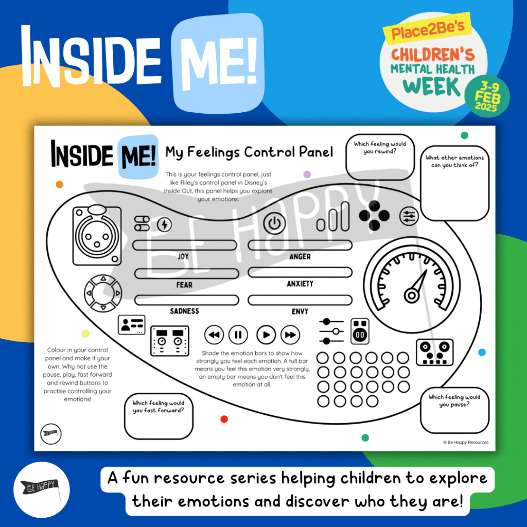 Inside ME! - My Feelings Control Panel - Children's Mental Health Week 2025