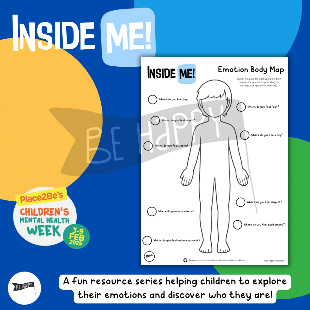 Inside ME! - Emotion Body Map - Children's Mental Health Week 2025