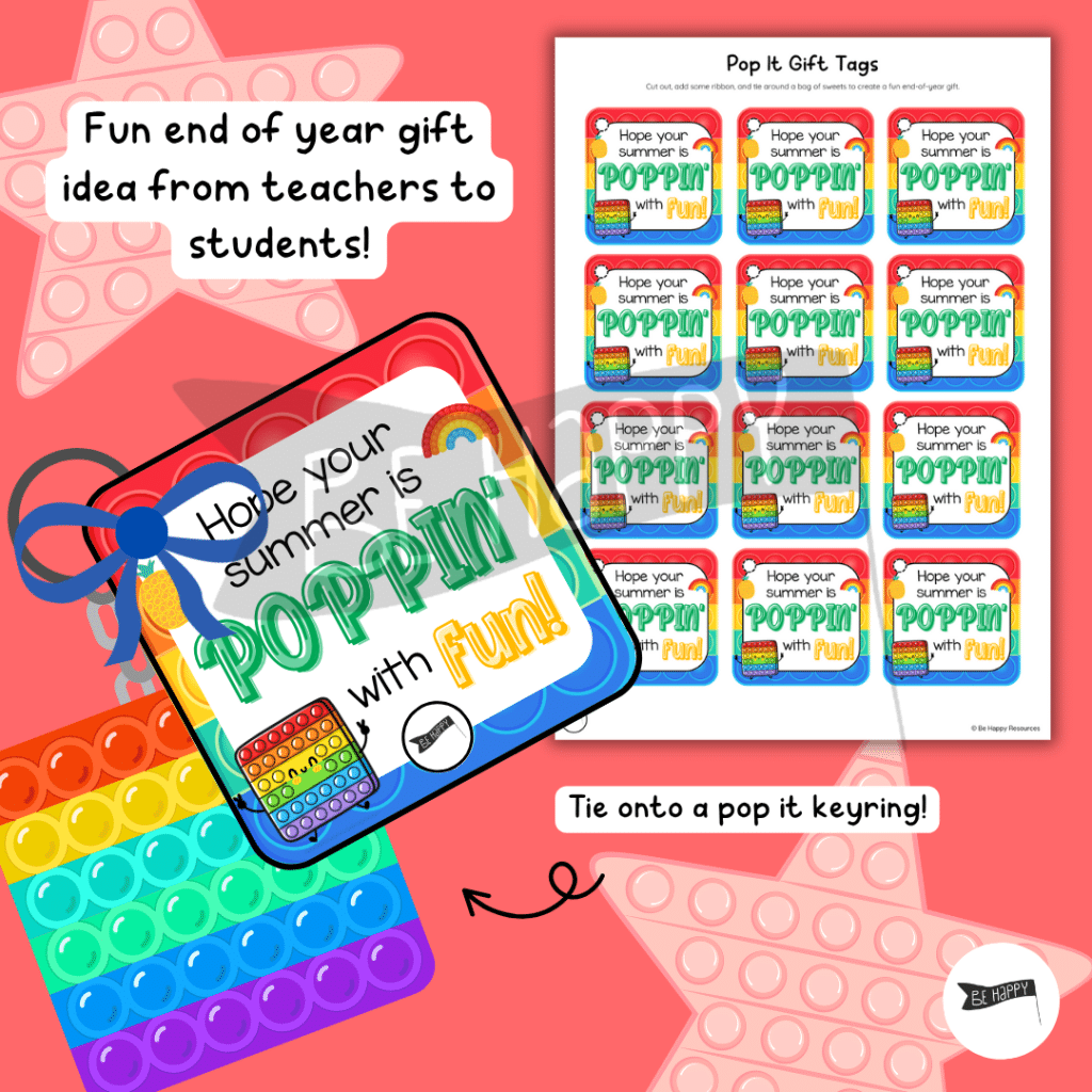 Hope Your Summer Is Poppin' With Fun Gift Tags - Printable Tags for End of Year Gifts