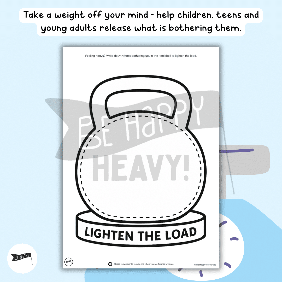 Loading Figure Worksheet Lighten the Load: A Printable Worksheet to Help Release Emotional ...