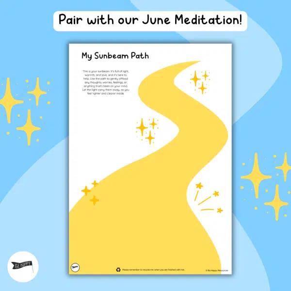 My Sunbeam Path: A Reflective Printable Activity for Kids & Teens - Be ...