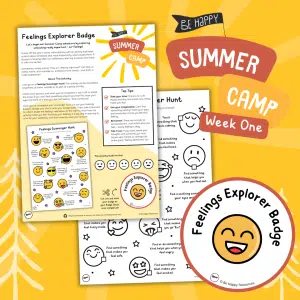 Week One, Activity One - Feelings Scavenger Hunt - Feelings Explorer Badge