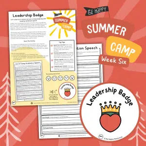 Week Six, Activity Two - End of Camp Graduation Speech - Leadership Badge