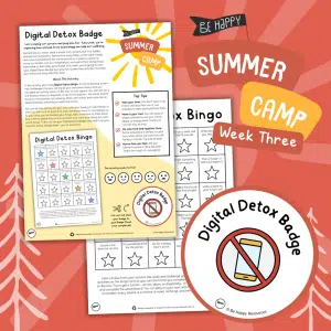 Week Three, Activity One - Digital Detox Bingo - Digital Detox Badge