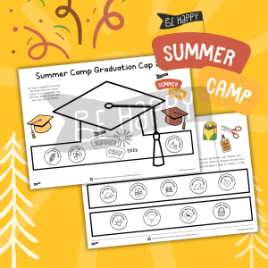 Be Happy Summer Camp 2026 Graduation Cap Craft