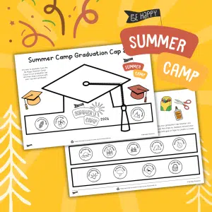 Be Happy Summer Camp 2026 Graduation Cap Craft
