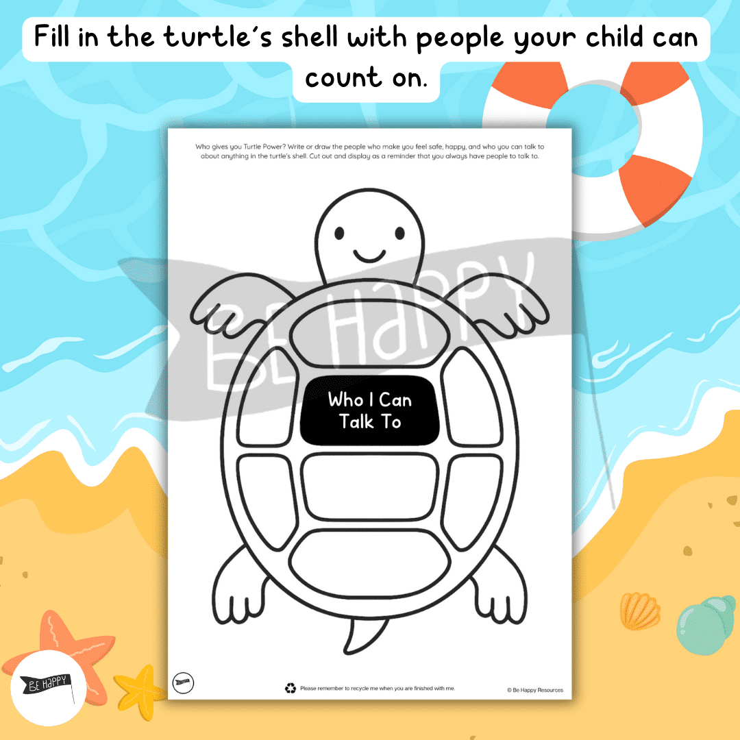 Who Can I Talk To Turtle – Help Children Name Their Support Network ...
