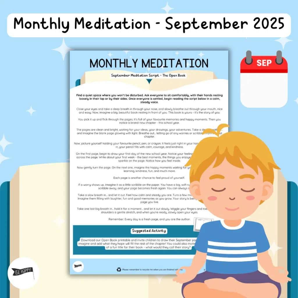 Monthly Meditations with Be Happy - September - The Open Book