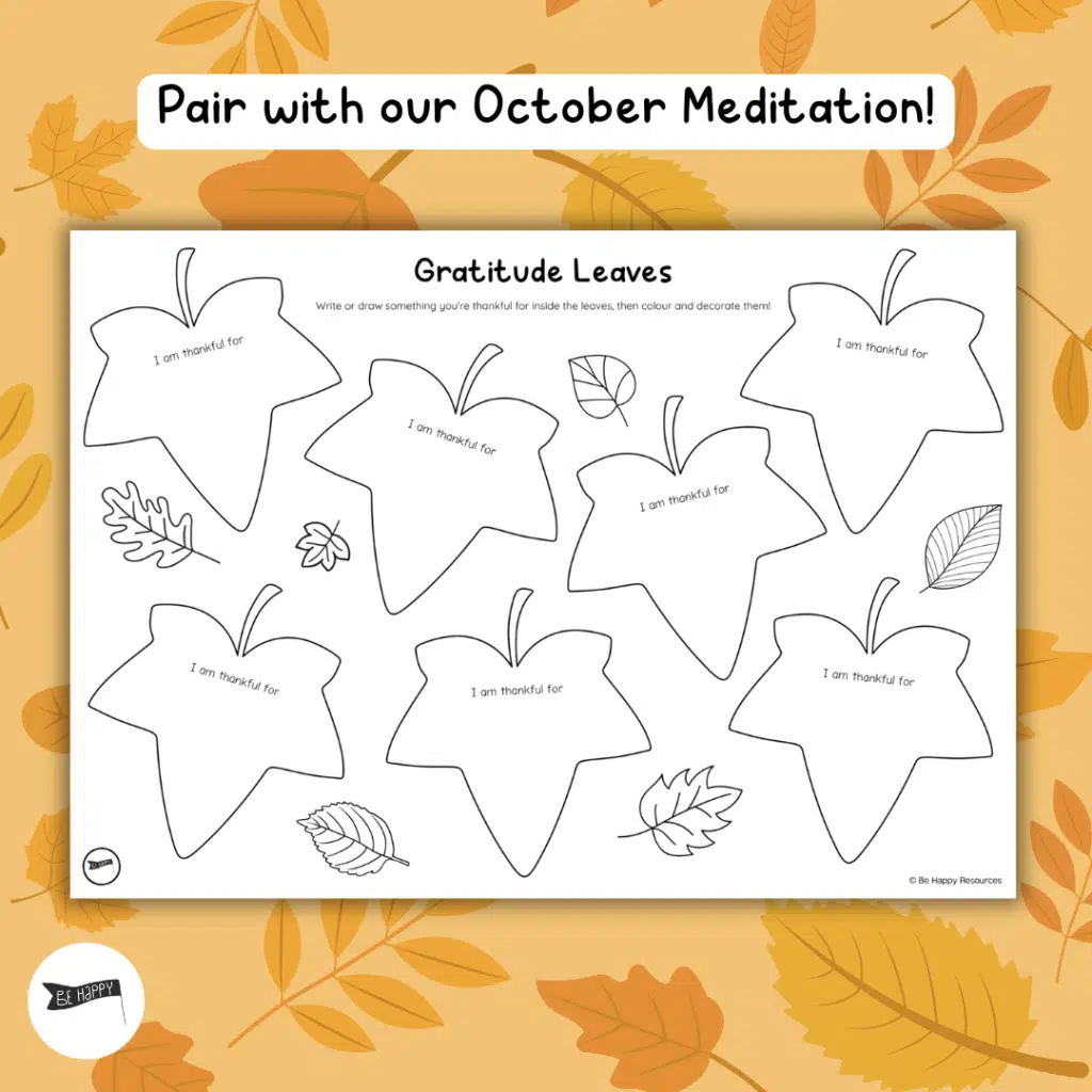 Gratitude Leaves - A Mindful, Autumn-Themed Printable For Practising Gratitude