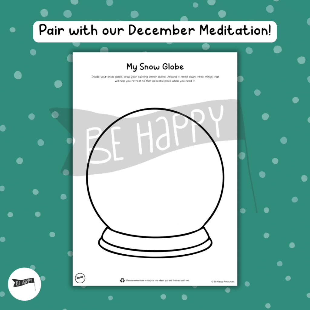 My Snow Globe of Stillness – A Mindful, December-Themed Printable