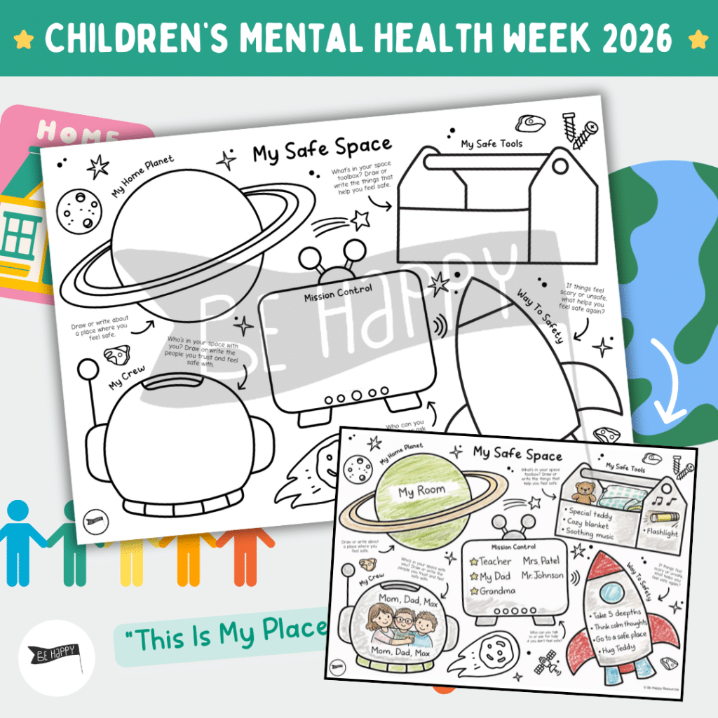 My Safe Space - A Space-Themed Printable for Children's Mental Health Week and Beyond