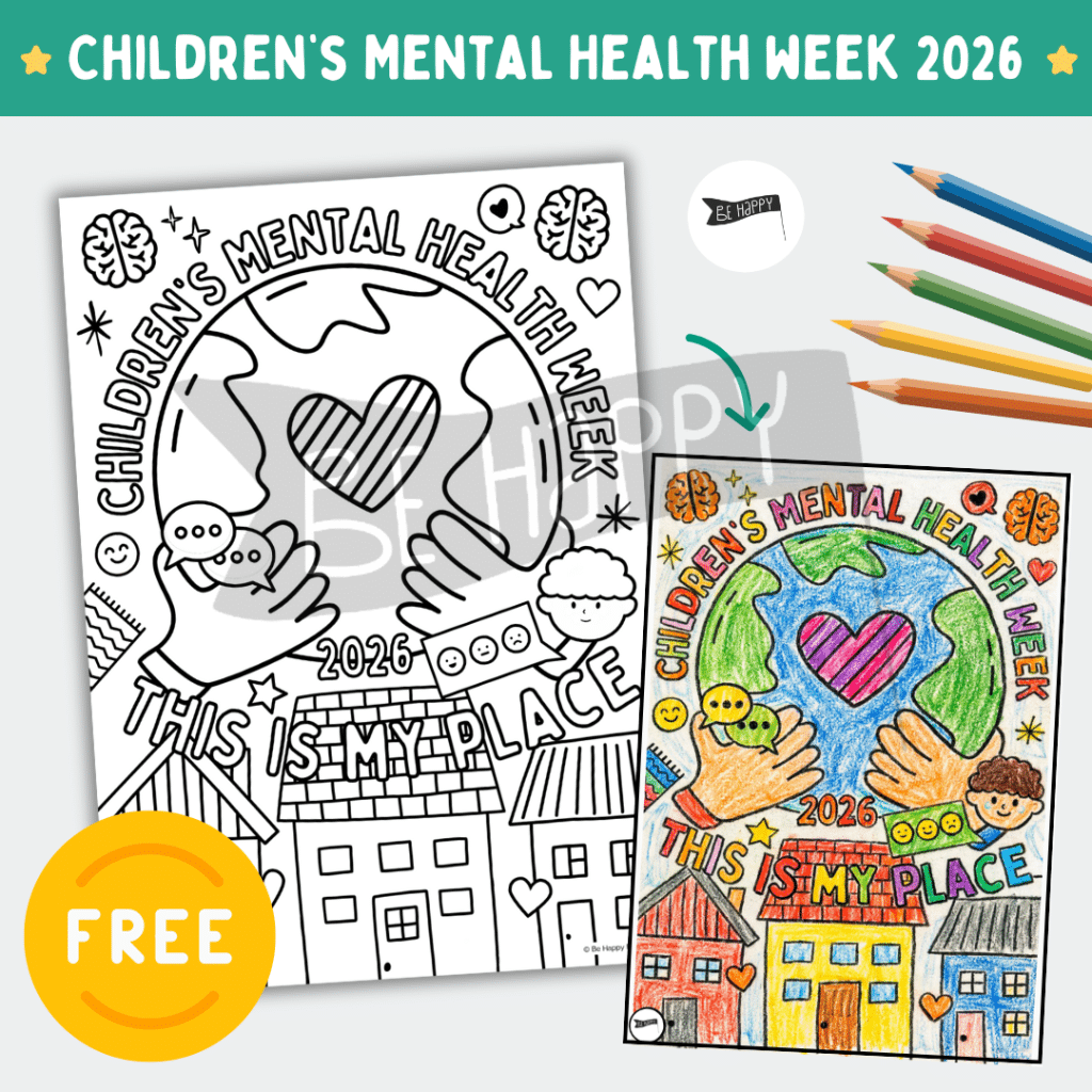 Children's Mental Health Week - This Is My Place Colouring Sheet - FREE