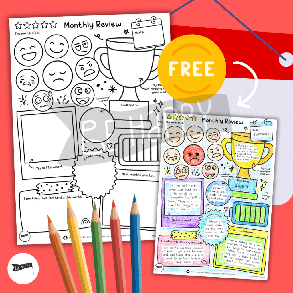 Monthly Review – A Child-Friendly Monthly Reflection Tool - FREE