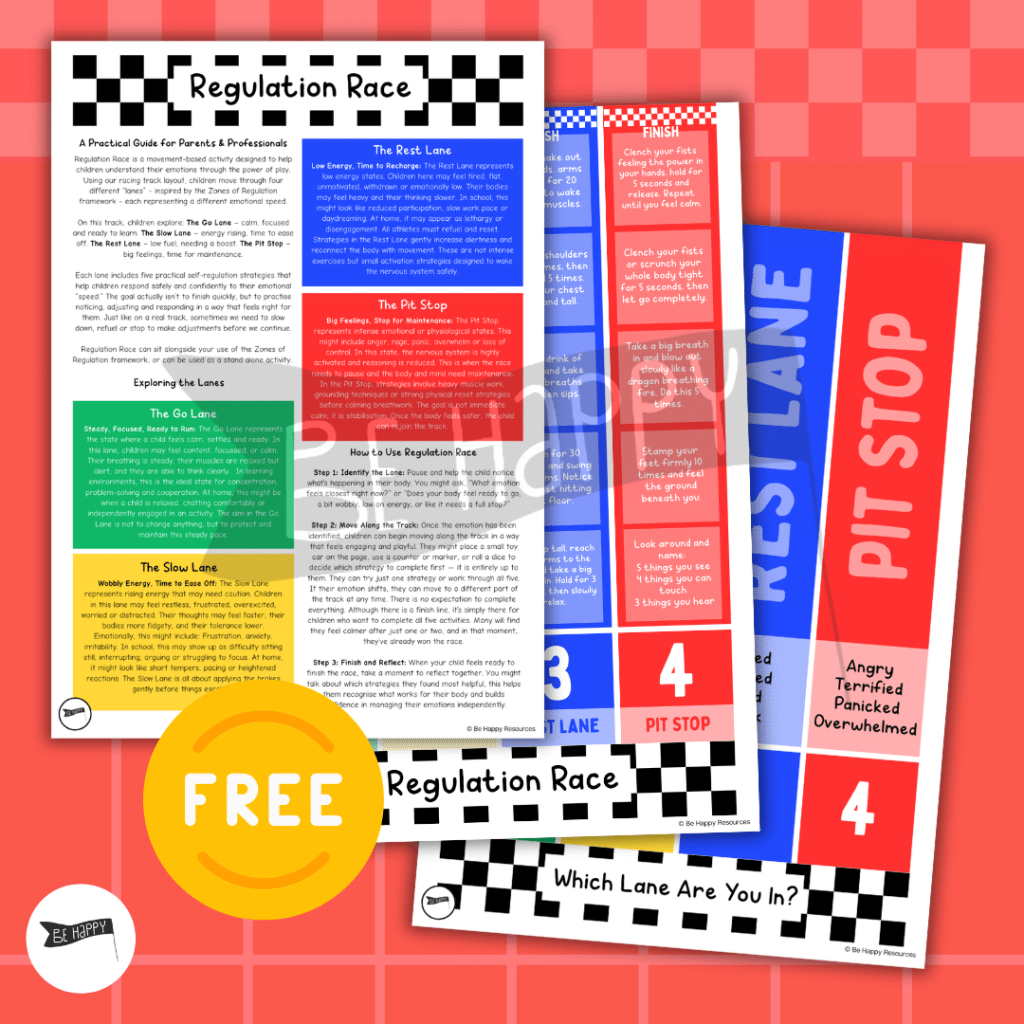 Regulation Race – A Fun, Movement-Based Self-Regulation Game - FREE!
