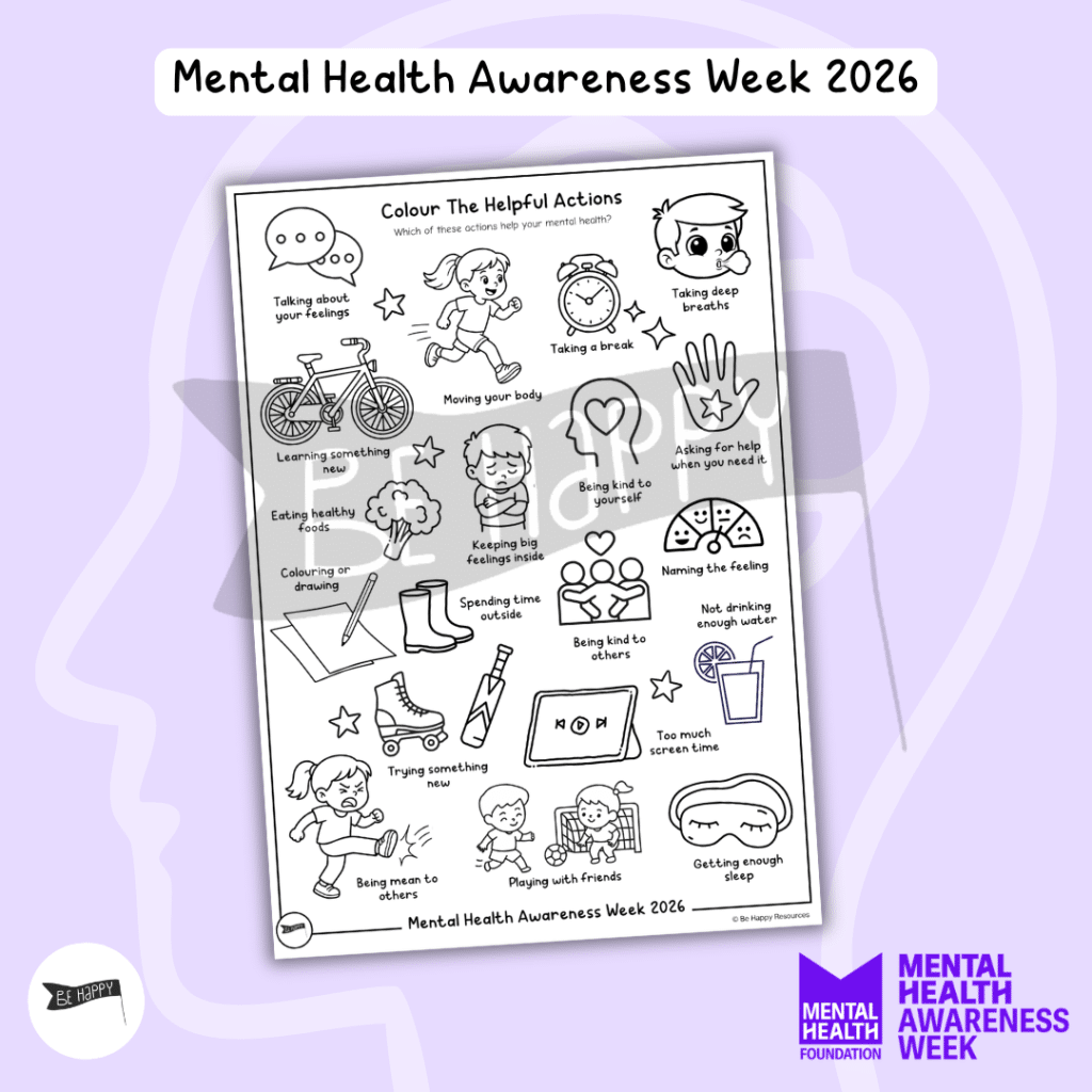 Colour the Helpful Actions - Mental Health Awareness Week 2026