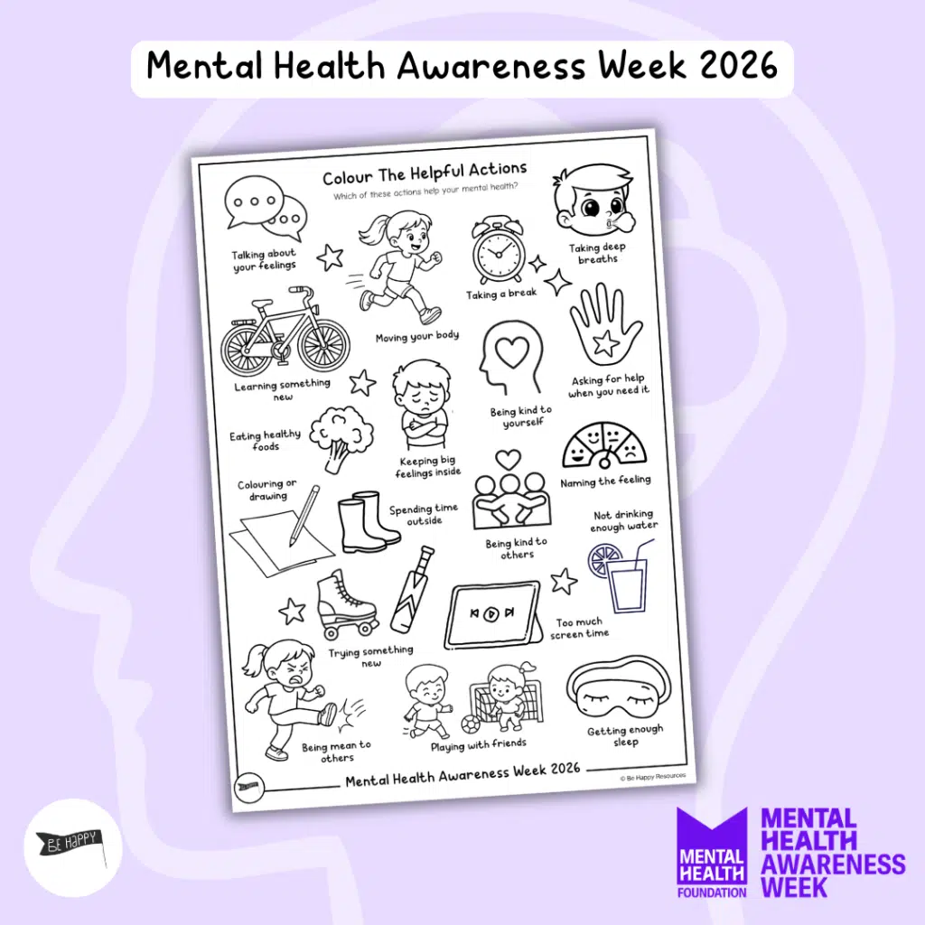 Colour the Helpful Actions - Mental Health Awareness Week 2026