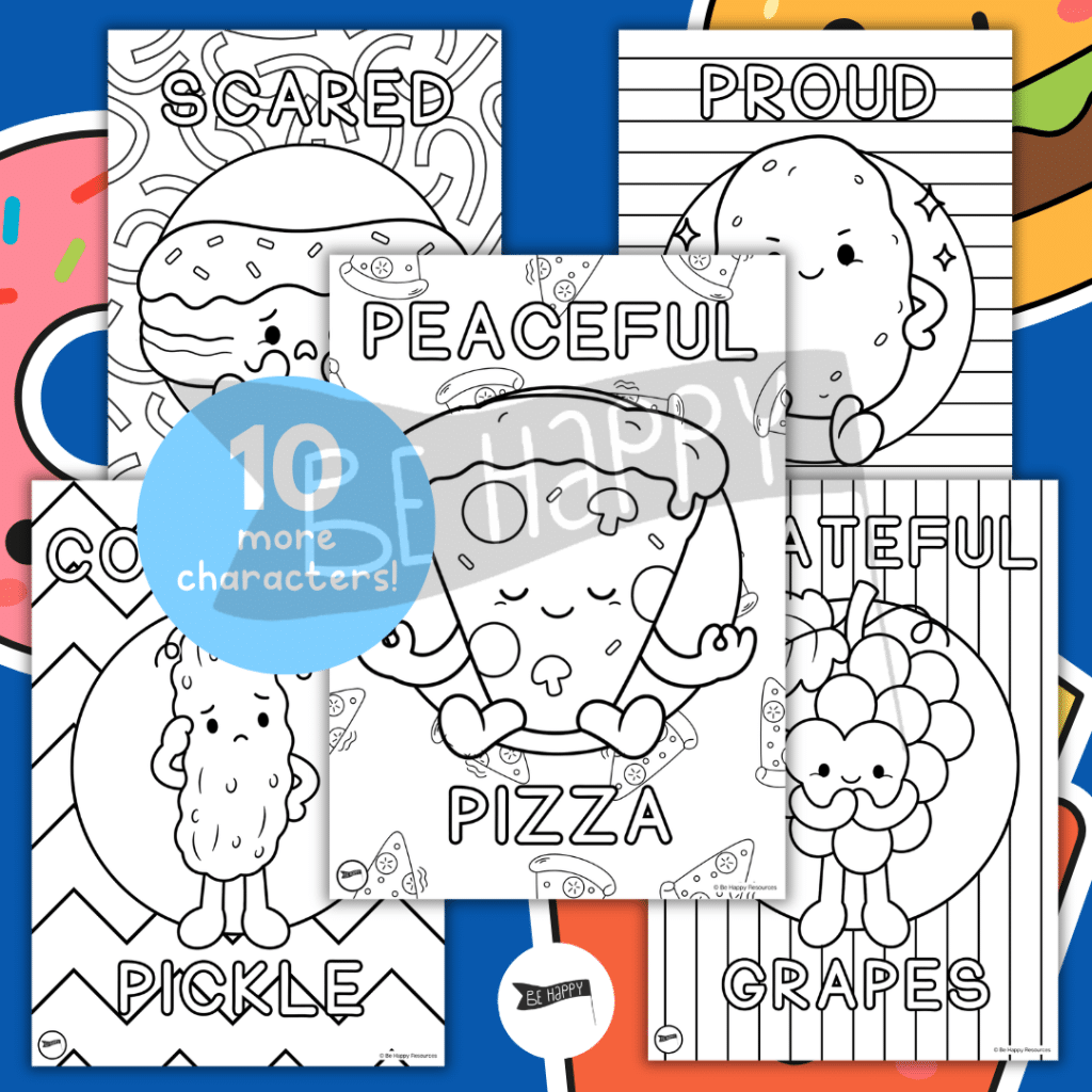 More Cosy Friends Emotion Colouring - 10 New Characters and Emotions!